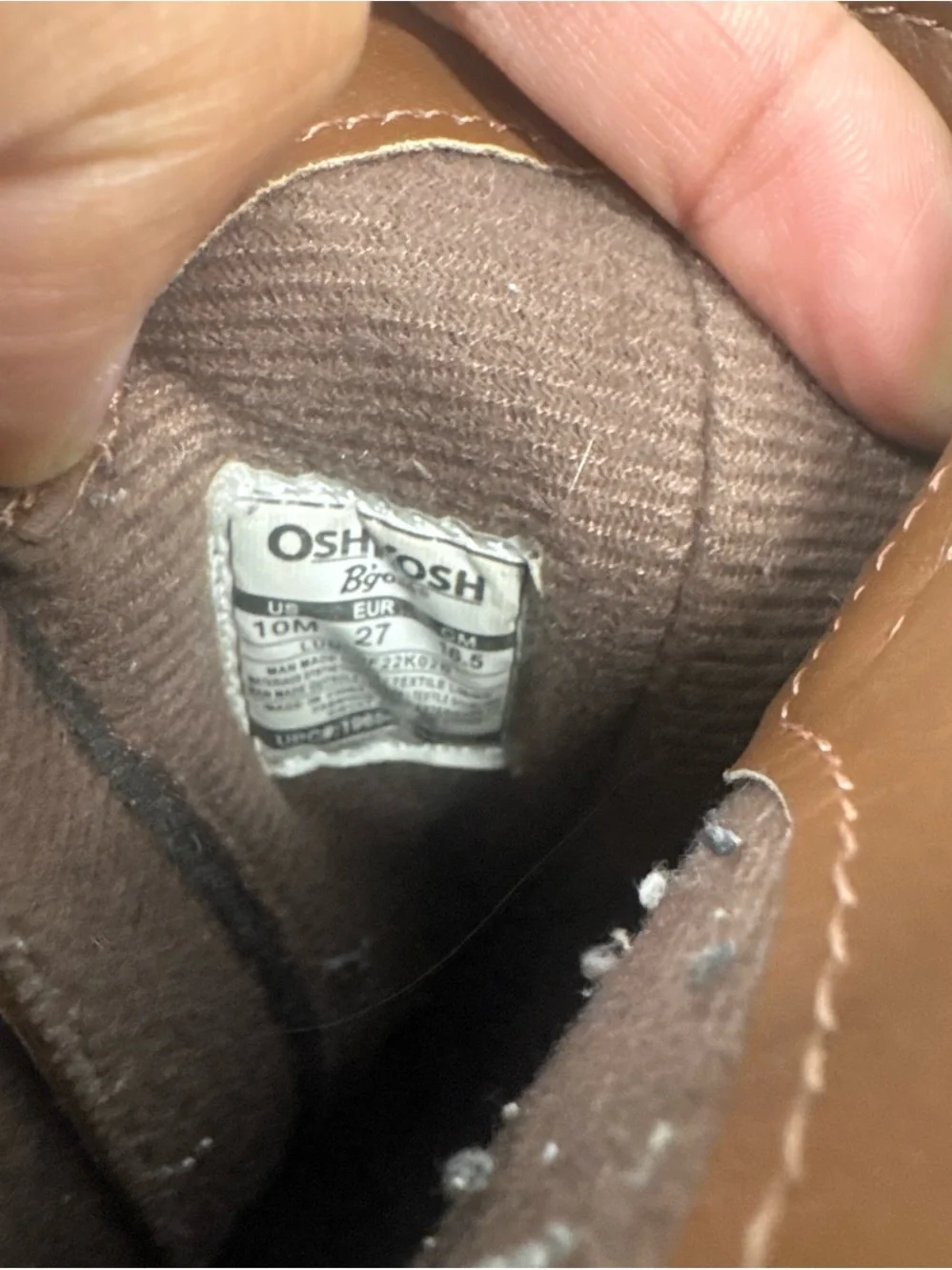 OshKosh B'gosh Brown Pull-On Kids Riding Boots